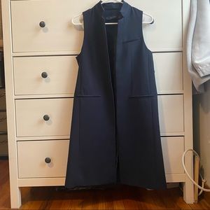 Long Navy Vest